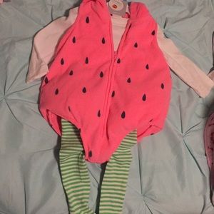 Cute strawberry costume!